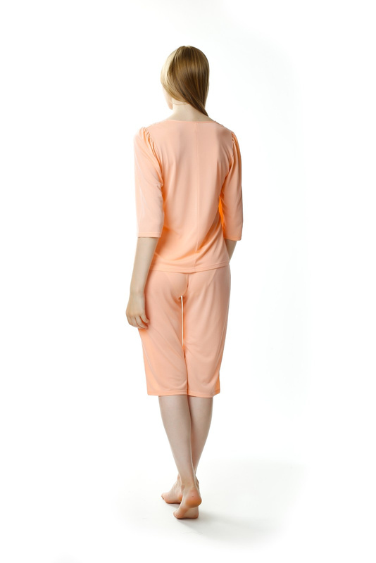 Dwuczęściowa rozpinana piżama damska Mewa 4110 Letizia