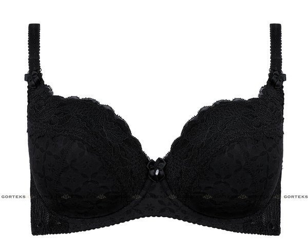 Klasyczny czarny biustonosz usztywniany Gorteks-246/B4*