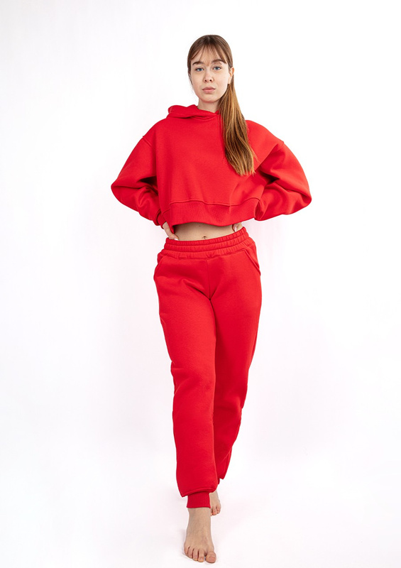 Ciepły komplet dresowy, bawełniany Dk-k-b16 jasny róż Dkaren