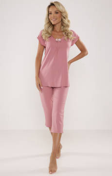 Piżama 3/4  De Lafense  884 KOLEKCJA VISA 