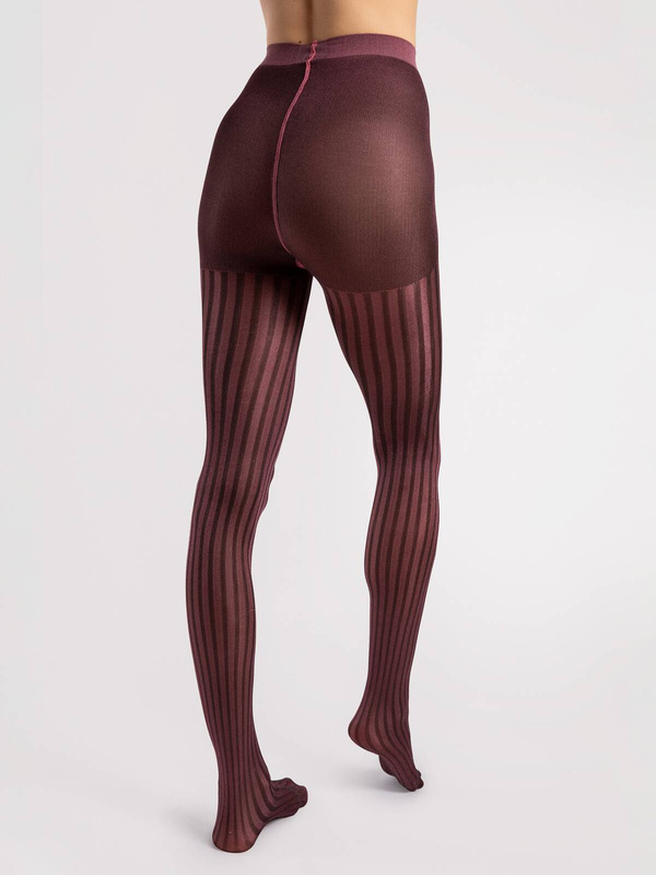 Rajstopy w hipnotyzujące pionowe paski Fiore COLOUR STORY 30 DEN