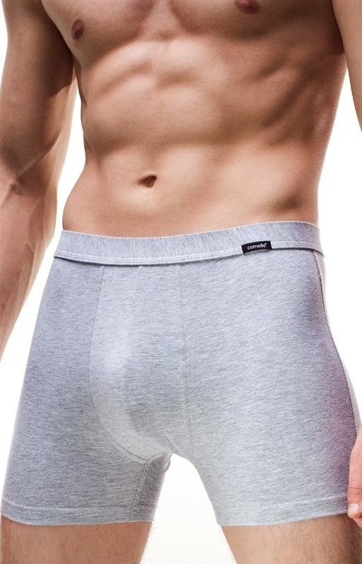 Gładkie bokserki Cornette Authentic jeansowy