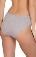 Szare bawełniane figi damskie Lama - 400 Bikini