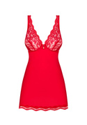 Czerwona koronkowa koszulka babydoll i stringi Obsessive Luvae