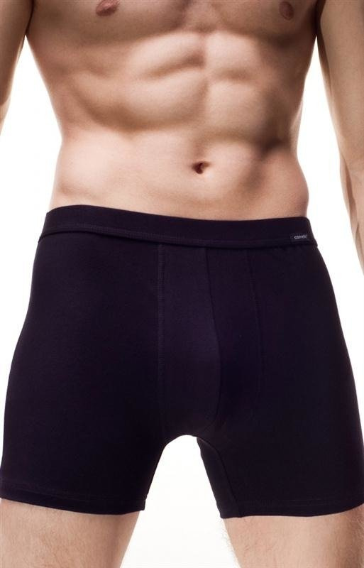 Gładkie bokserki Cornette Authentic jeansowy