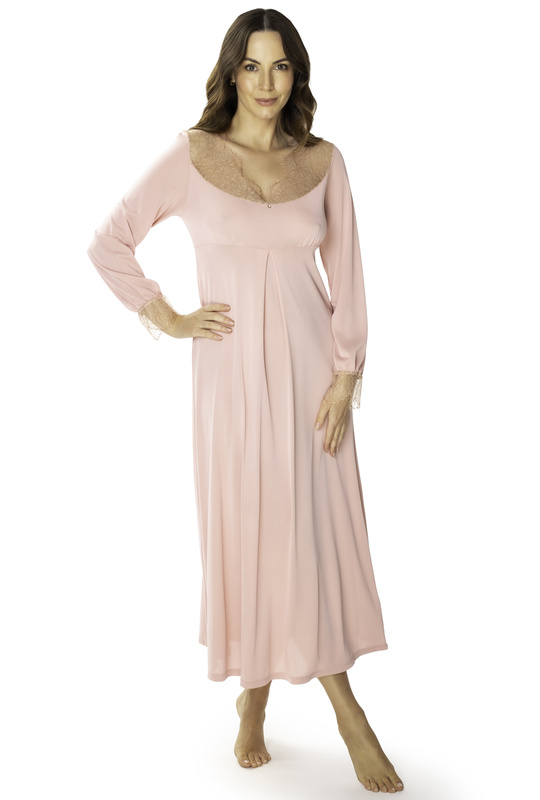 Długa ekskluzywna koszula nocna Mewa ODESSA 6649