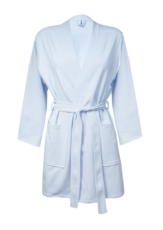 Szlafrok/Podomka bawełniana POLA - beż- Dkaren