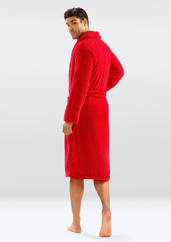 Puchaty szlafrok/Podomka 130 MĘSKA-szary - Dkaren