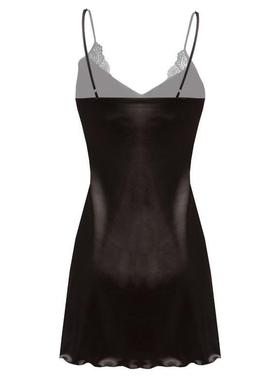 Halka PENELOPE - satyna czarny - Dkaren