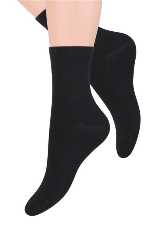 Cienkie, bambusowe skarpetki Steven 108 /czarne