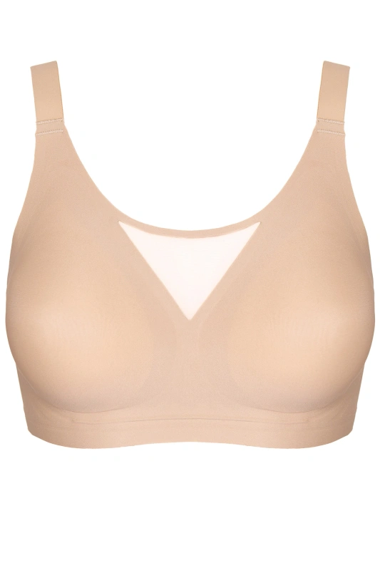 Misty biustonosz miękki bez fiszbin plus size - beżowy (MISTY/B2/BEŻOWY) - Gorteks