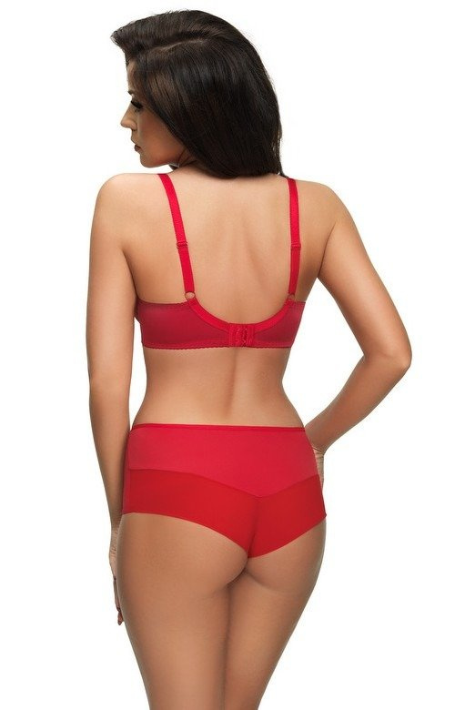 Czerwony miękki biustonosz Gorsenia K496 PARADISE