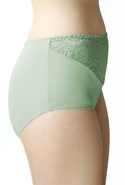 Figi damskie Liza wysoki stan z koronką kol. miętowy - Mewa