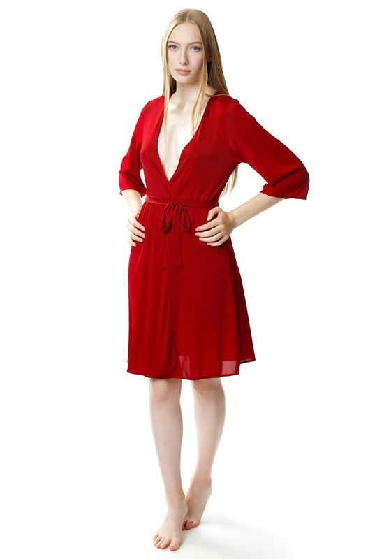 Damski zmysłowy peniuar Passion 6299 burgund- Mewa