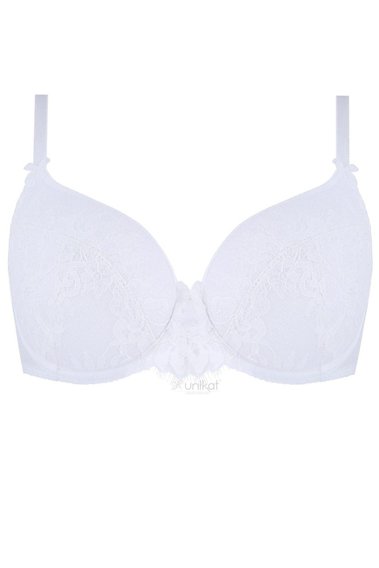 Biustonosz usztywniany z koronką z rzęskami Unikat MELODY