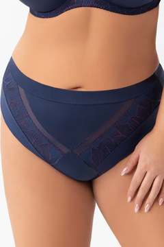 Wysokie granatowe  figi Gorsenia  K971 figi ASTRID