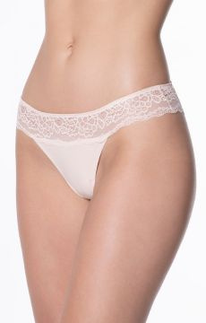 Koronkowe beżowe figi Julimex SALSA