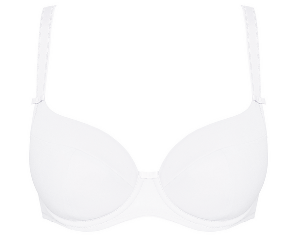 Biały gładki biustonosz full cup Gorteks Anna/B4