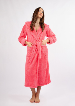 Szlafrok/Podomka DIANA DŁUGA - puch koral - Dkaren