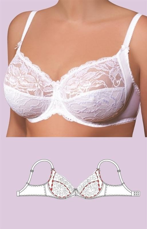 Biały, miękki biustonosz Kleo Miranda 340