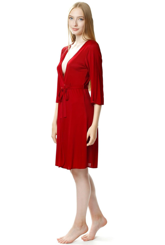 Damski zmysłowy peniuar Passion 6299 burgund- Mewa