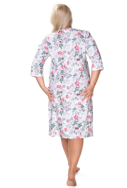 Bawełniana koszula nocna w kwiaty Mewa Adelajda