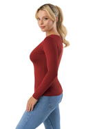 Bluzka damska Babell MANATI na długi rękaw MARSALA 