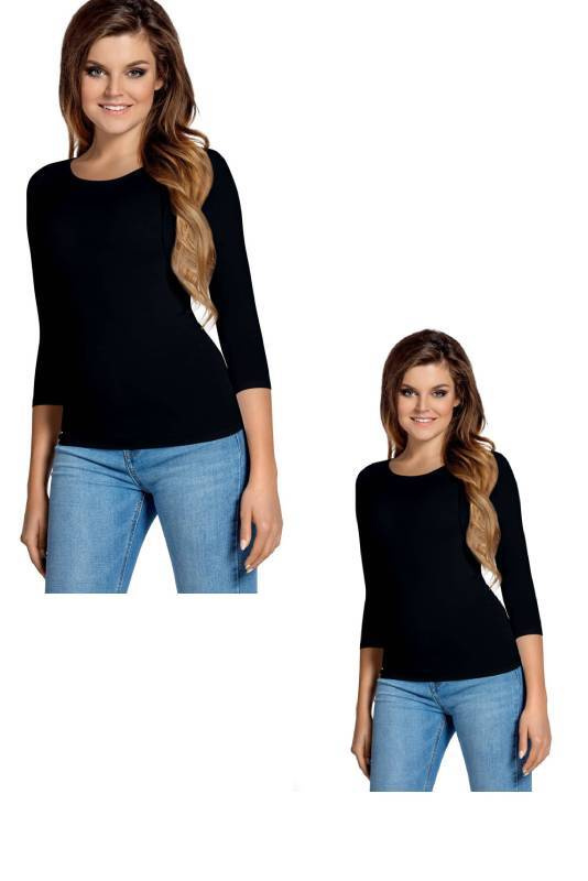Bluzka damska Babell MANATI 3/4 CZARNA