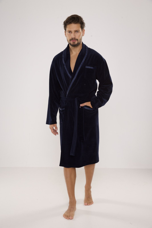 Ciepły szlafrok męski De Lafense Ronaldo 666