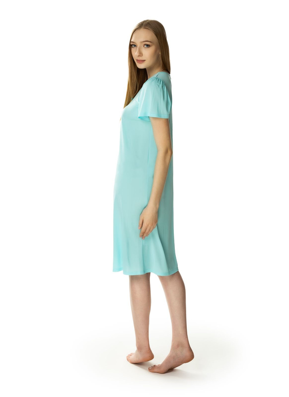 Długa koszula nocna z krótkim rękawem Mewa 6127 Consuela