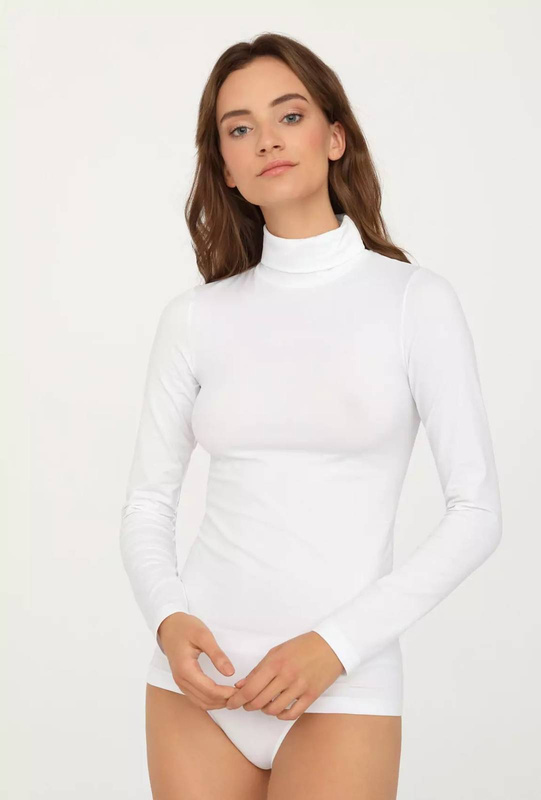 Gatta biały golf Classic L długi rękaw