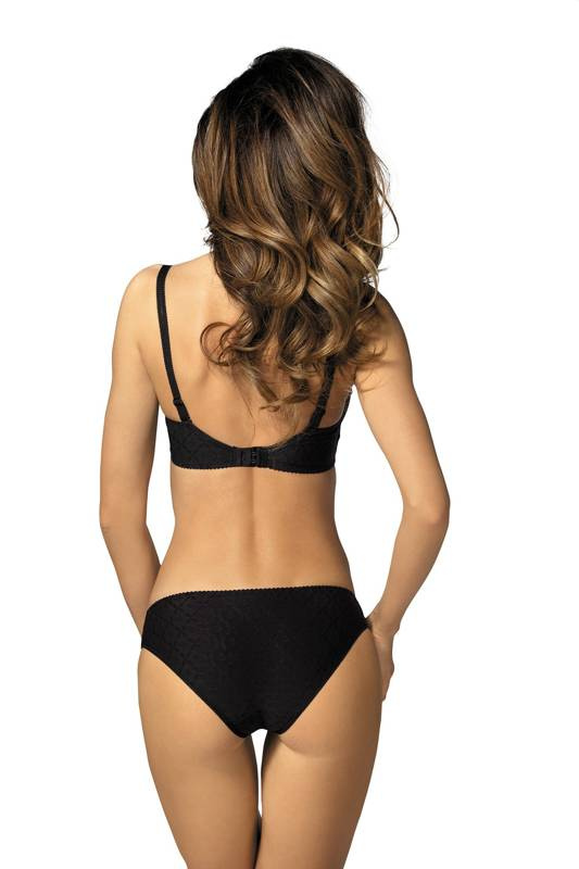 Klasyczny czarny biustonosz usztywniany Gorteks-246/B4*