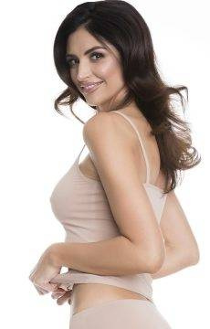 Bezszwowa cielista koszulka Julimex  SOFT@SMOOTH