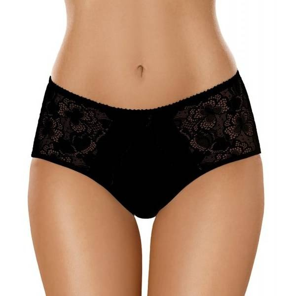 Czarne bawełniane figi damskie Gabidar 101