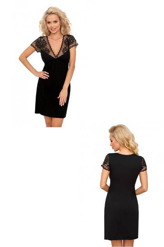 Elegancka koszula nocna Donna ROXANA z ozdobnym przodem