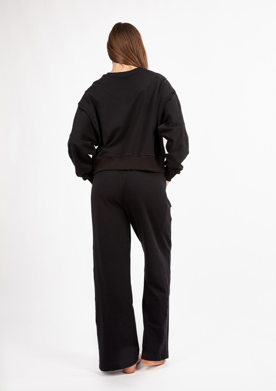 Bawełniany komplet dresowy DK-K-B23 - ecru Dkaren