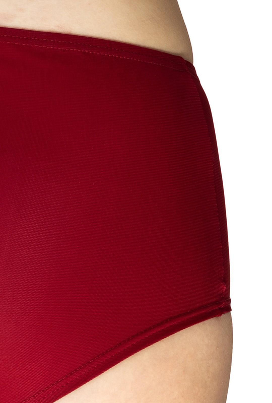 Gładkie figi damskie Eliza z wysokim stanem 4134 burgund - Mewa