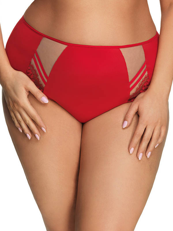 Czerwone figi damskie Gorsenia K497 Paradise