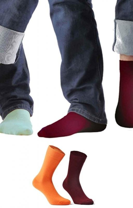 Czerwone skarpetki męskie Wola - Perfect Man