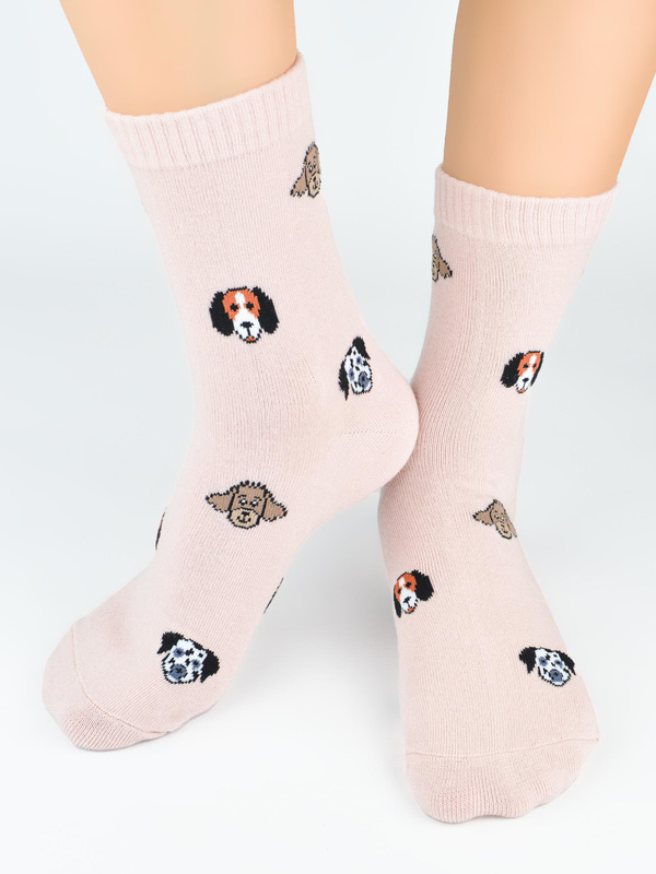 Skarpety bawełniane z psami SB157 mix - Noviti