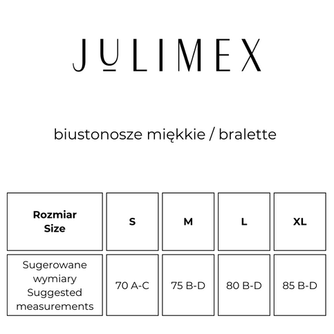 Braletka bez fiszbin Julimex INFINITY SOFT BRA