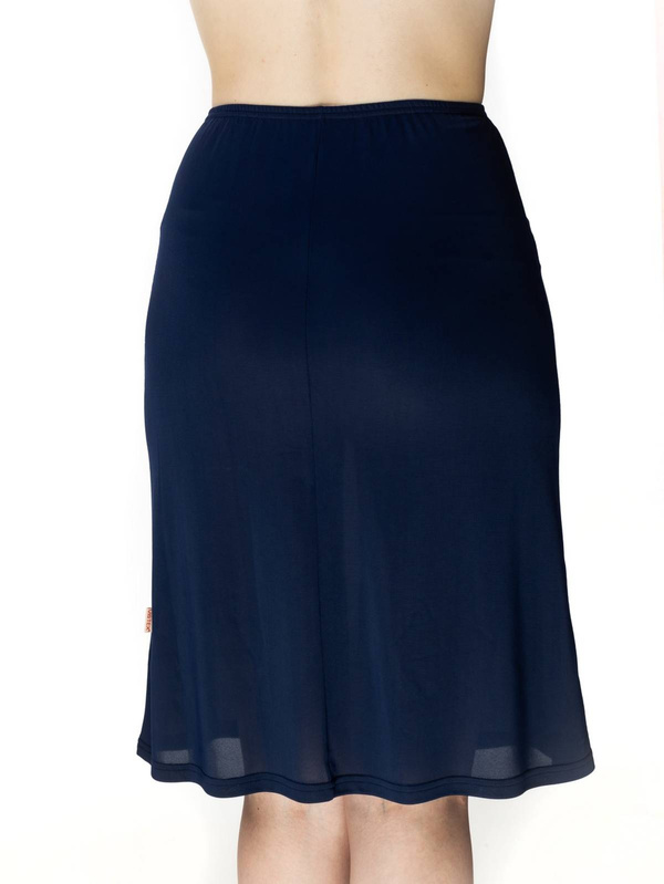 Granatowa półhalka Mewa 4141 Liwia z jedwabiu VISTEX