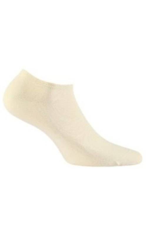 Ultra cienkie stopki damskie Wola - Light Cotton ecru