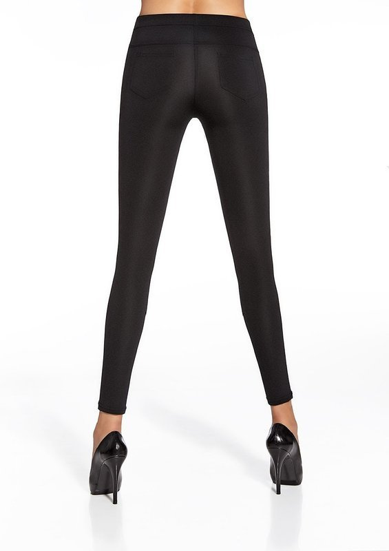 Ocieplane spodnie legginsy Bas bleu MARIKA, z kieszonkami