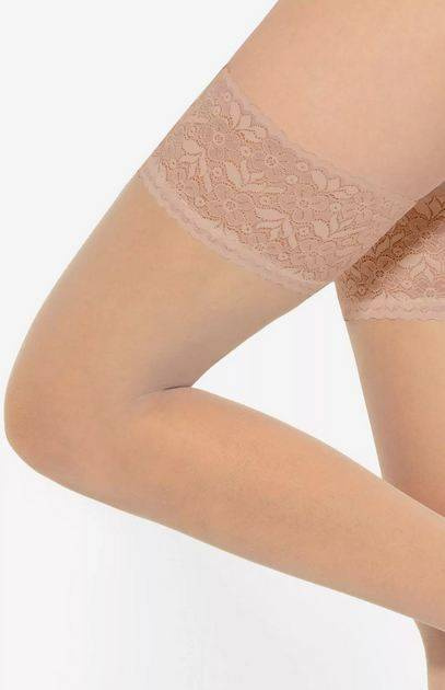 Pończochy samonośne Gatta - Michelle 20DEN golden || ciemny beż