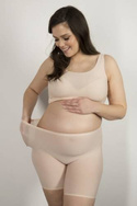 Beżowe bokserki ciążowe Julimex BERMUDY MAMA FLEXI-ONE S-XL