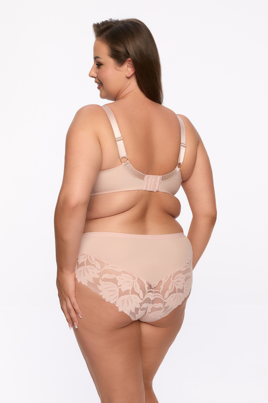 Biustonosz półusztywniany Gaia Keto MAXI 1134 w delikatnym różowym kolorze