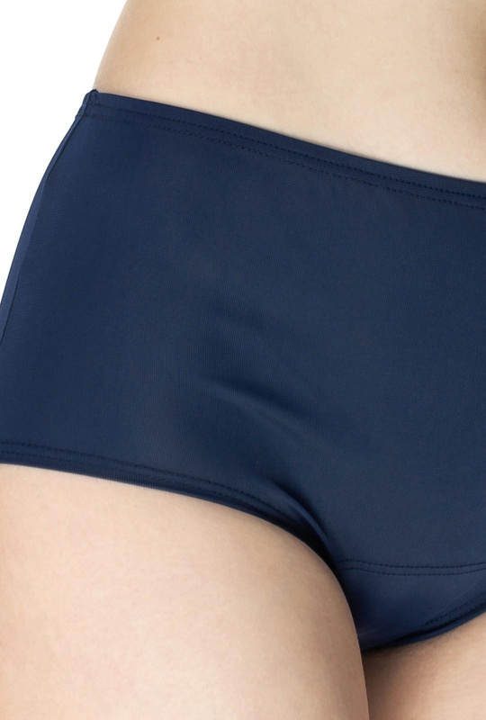 Gładkie figi damskie Eliza z wysokim stanem 4134 granat - Mewa