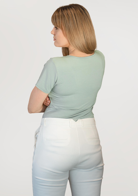 Gładka bluzka damska Babell CARLA MIĘTA