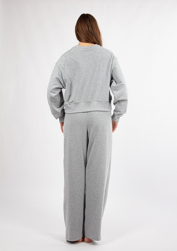 Bawełniany komplet dresowy DK-K-B23 - ecru Dkaren